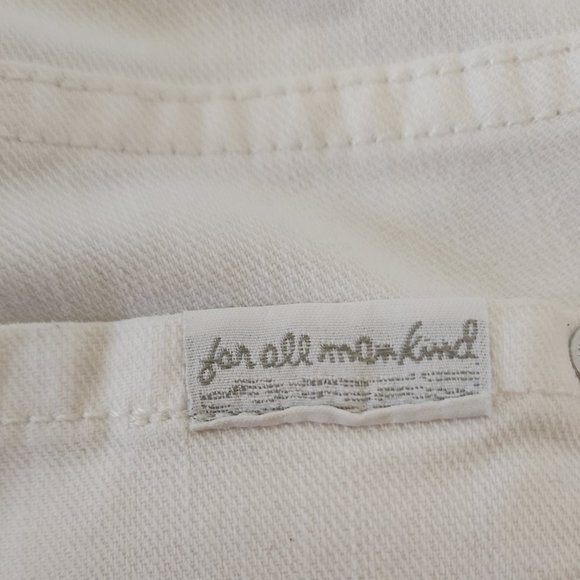 White Seven for All Mankind Jeans Size 28 - Picture 11 of 12